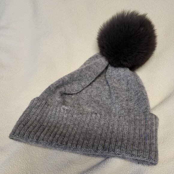 Barneys New York cashmere & wool stocking hat - Picture 2 of 5